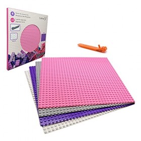 Colifree - Lot de 4 Plaque de Base Compatible avec Les Plus Grandes Marques avec Brique sepateur