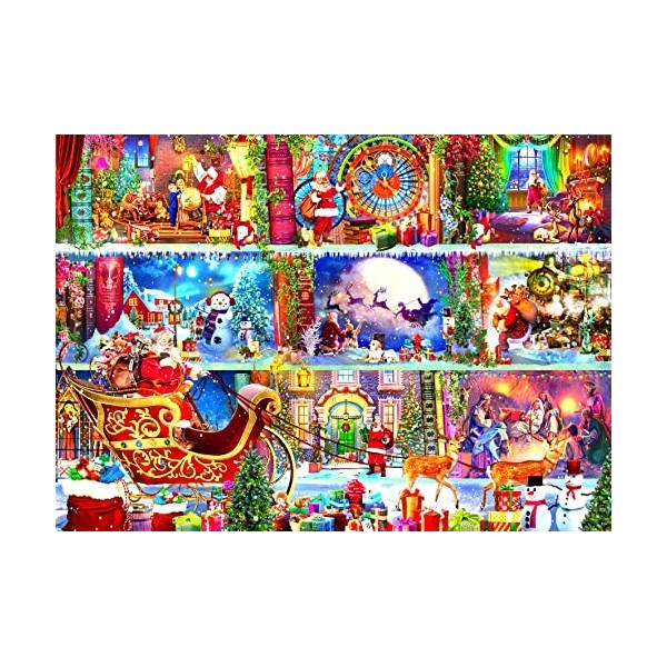 Brain Tree - Santas Gift 1000 Piece Puzzle for Adults: With Droplet Technology for Anti Glare & Soft Touch