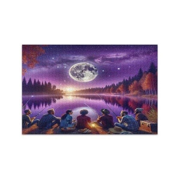 Quatre chats avec puzzle floral pour adultes de 500 pièces, puzzles familiaux amusants et colorés, taille finie 52 x 37 cm