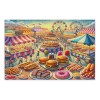 Cartoon Playground Fun Food Puzzle 500 pièces Éléphant blanc Idées cadeaux pour la famille, taille finie 52,8 x 38,9 cm