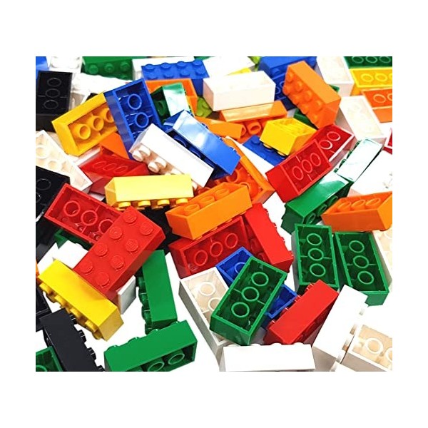 LEGO 100 x Mixed 2x4 Bricks. Random Colours Red, Yellow, Blue, Green, etc. Part 3001