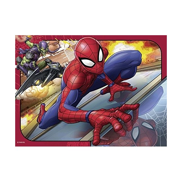 Ravensburger Spider-man Marvel Spiderman – Puzzle de 4 12, 16, 20, 24 pièces pour enfants à partir de 3 ans, 6915, 0