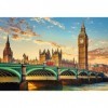 Trefl - Londres, Royaume-Uni - Casse-tête de 1500 éléments - Monuments célèbres, Divertissement créatif, Amusement, pour Adul