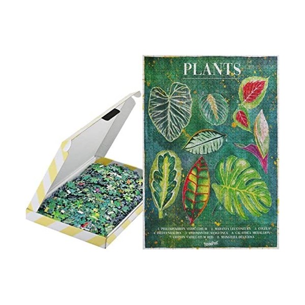 BloomPost Puzzle de Plantes - 1000 pièces - Cadeau Unique livré par Boîte aux Lettre - Inspiré par la Nature