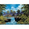 Schmidt Spiele 57538 Bob Ross, Cascade dans la clairière, Puzzle de 1000 pièces