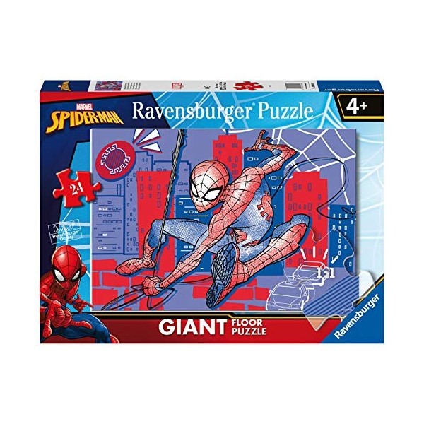 Ravensburger- Spiderman Ultimate Spider-Man Puzzle Enfant, 03088, 24 Pezzi Giant Pavimento