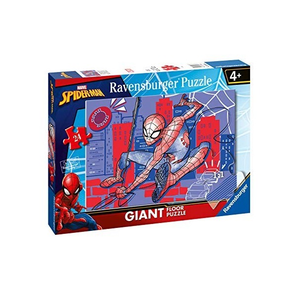 Ravensburger- Spiderman Ultimate Spider-Man Puzzle Enfant, 03088, 24 Pezzi Giant Pavimento