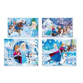 Clementoni- Supercolor Puzzle-Frozen-20+60+100+180 pièces- 07723