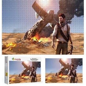 Puzzle 1000 Pièces pour Adultes, Puzzle Uncharted, Petit Mini Puzzle Enfant Puzzle Jeu Éducatif pour Les Défis des Vacances p