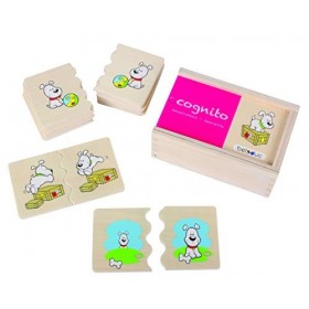 Beleduc Mini Puzzle en Bois Enfant 4 ans - Perception Spatiale, Reconnaissance des Différences - 20 Pièces Puzzle 4 ans et pl