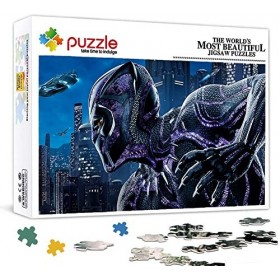 Puzzle 1000 Pièces pour Adultes, Puzzle Film Black Panther, Petit Mini Puzzle des Énigmes Robustes Et Épaisses Difficiles, Co