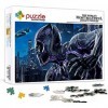 Puzzle 1000 Pièces pour Adultes, Puzzle Film Black Panther, Petit Mini Puzzle des Énigmes Robustes Et Épaisses Difficiles, Co