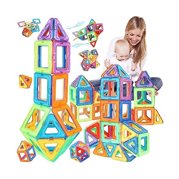 Jeux Enfant 3 4 5 6 7 8 ans Fille Garçon,Bloc de Construction Magne