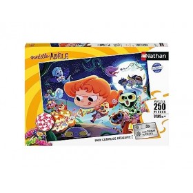Nathan - Puzzle enfants - 250 pièces - Halloween avec Mortelle Adèle -Filles ou garçons dès 8 ans - Puzzle de qualité supérie