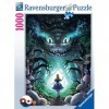 Ravensburger Puzzle - Disney Avontures met Alice in Wonderland 16733-Aventure avec Alice-1000 pièces, 16733, Bleu Sarcelle/Tu