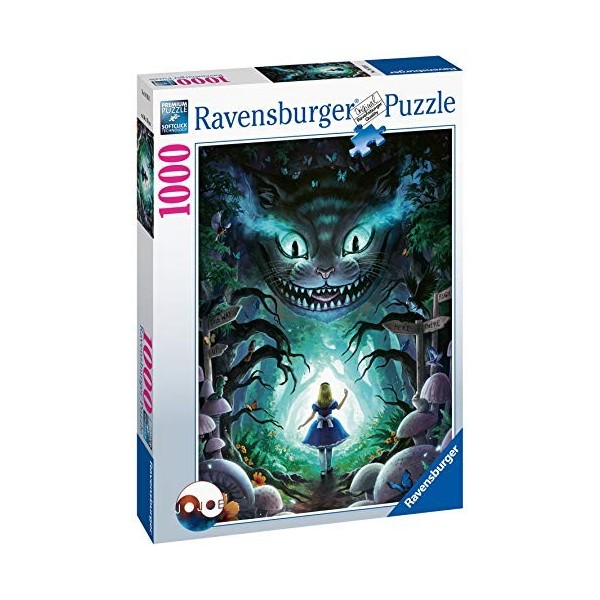 Ravensburger Puzzle - Disney Avontures met Alice in Wonderland 16733-Aventure avec Alice-1000 pièces, 16733, Bleu Sarcelle/Tu