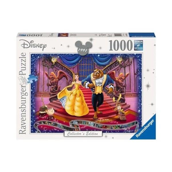 Ravensburger - Puzzle Adulte - Puzzle 1000 p - La Belle et la Bête Collection Disney - 19746