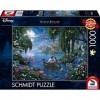 Schmidt Spiele- The Little Mermaid 57370 Thomas Kinkade Disney La Petite Sirène et Le Prince Eric Puzzle 1000 pièces, Multico