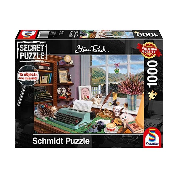 Schmidt Spiele- Other License 59920 Secret, au Bureau, Puzzle de 1000 pièces, Coloré