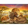 Schmidt Spiele 58987 Cuddling Family of Lions, 1000 Piece Jigsaw Puzzle, Multicolore