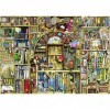 Ravensburger-La librairie Bibliothèque Colin Thompson – The Bizarre Bookshop 2 Puzzle 1000 pièces, 19314, Black