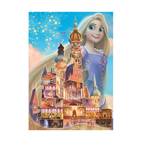Ravensburger - Puzzle 1000 pièces - Puzzle Adulte - Dès 12 ans - Raiponce - Collection Château des Disney Princesses - Puzzle