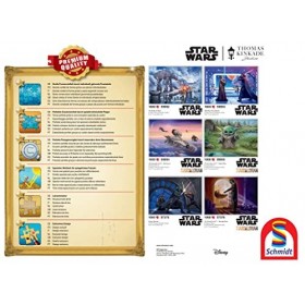 Schmidt Spiele 57375 Thomas Kinkade Lucas Film Star Wars A Sons Destiny Puzzle 1000 pièces, Black, Taille Unique