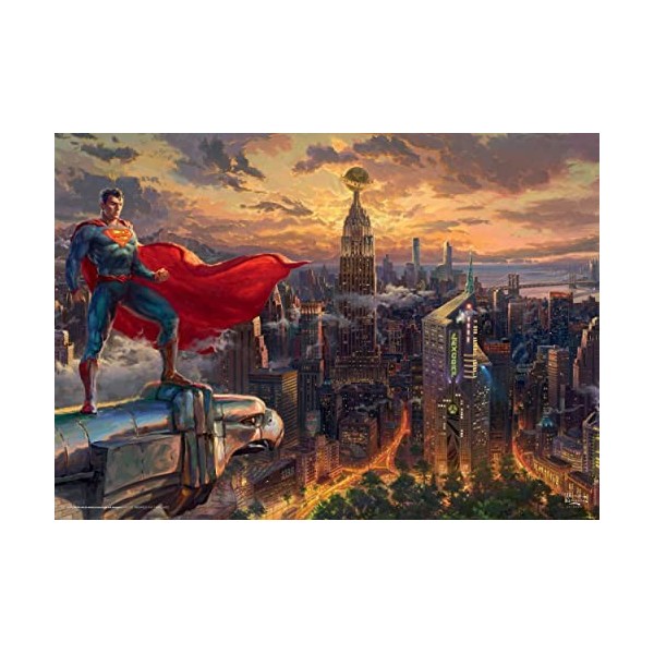 Schmidt Spiele Schmidt Spiele57590 Thomas Kinkade, Superman, Protecteur de Metropolis, 1000 Teile Puzzle, 57590, Multicolore