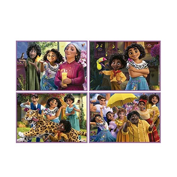 Educa - Multi 4 Encanto | Ensemble de 4 Puzzles pour Enfants progressifs de 50 à 150 pièces. Mesure Une Fois monté: 34 x 24 c