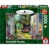 Schmidt 59592 Dominic Davison-View of The Enchanted Garden Premium Quality Jigsaw Puzzle, Multicolour