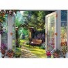 Schmidt 59592 Dominic Davison-View of The Enchanted Garden Premium Quality Jigsaw Puzzle, Multicolour