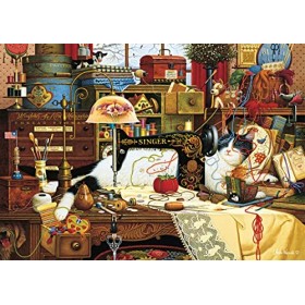 Schmidt Spiele 59993 Charles Wysocki, Maggie Le Chaotin, Puzzle de 1000 pièces, Multicolore, Taille Unique