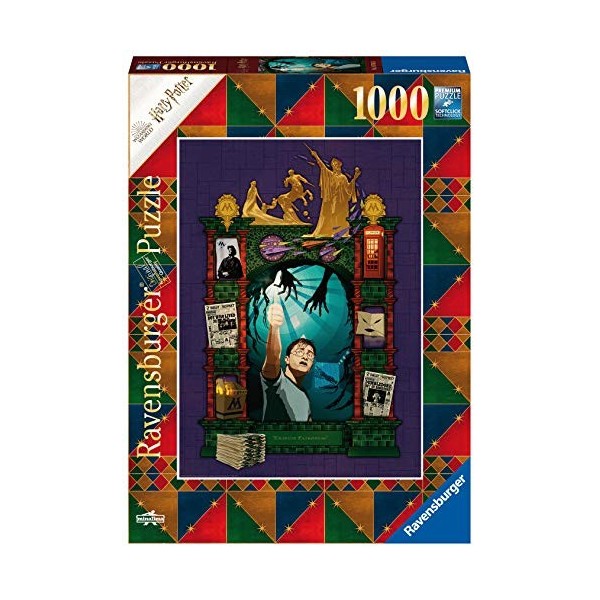 Ravensburger - Puzzle Adulte - Puzzle 1000 p - Harry Potter et lOrdre du Phénix Collection Harry Potter MinaLima - 16746