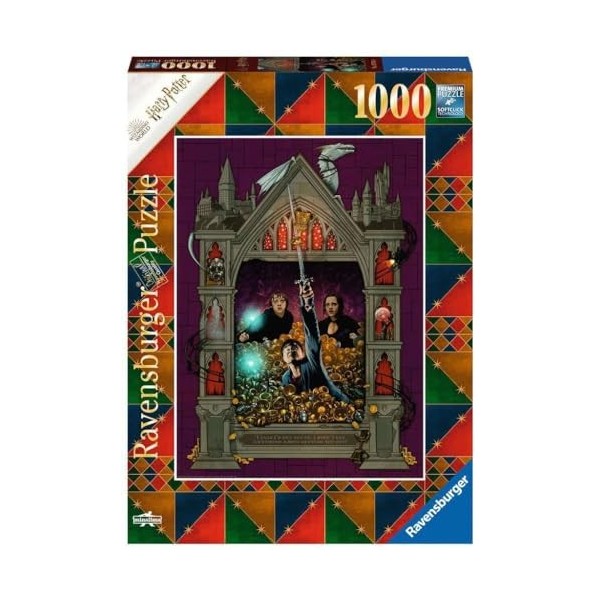 Ravensburger - Puzzle Adulte - Puzzle 1000 p - Harry Potter et les Reliques de la Mort 2 Collection Harry Potter MinaLima -
