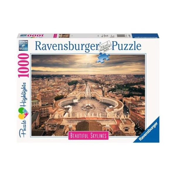 Ravensburger - Rome - Puzzle 1000 pièces Highlights - Puzzle Adultes - Premium Puzzle - dès 14 ans - 14082
