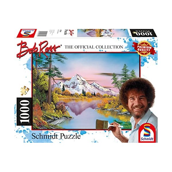 Schmidt Spiele 57535 Bob Ross, Réflexions, 1000 pièces Puzzle