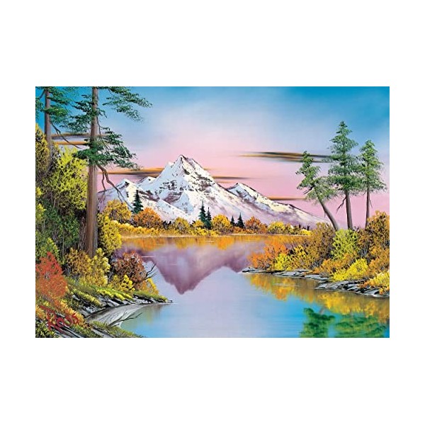 Schmidt Spiele 57535 Bob Ross, Réflexions, 1000 pièces Puzzle