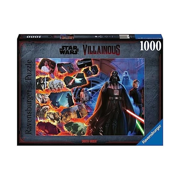 Ravensburger- Darth Vader Star Wars Puzzle de Dark Vador méchant de 1000 pièces pour Adultes et Enfants à partir de 12 Ans, 1