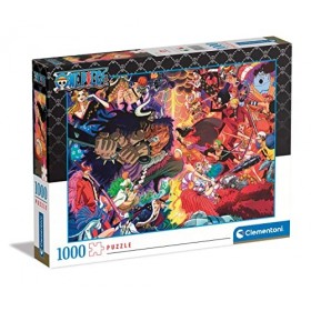 Clementoni - One Piece - Puzzle de 1000 Pièces - Jeu de Patience et de Réflexion - Format Paysage - Image Net - Décoration - 