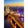 Ravensburger - Puzzle Adulte - Puzzle 1000 pièces - A partir de 14 ans - Lumineuse ville de Cologne, Allemagne - Puzzle de qu