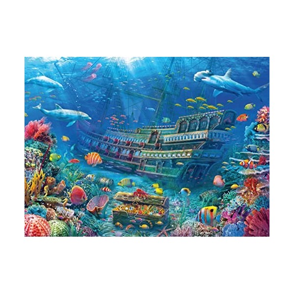 Ravensburger- Ocean Puzzle 200 pièces Extra Larges pour Enfants à partir de 8 Ans, 12944, Multicolore