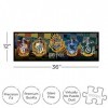 AQUARIUS 73029 Harry Potter-Crests 1000 Piece Slim Jigsaw Puzzle, Multi-Colored