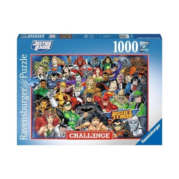 Ravensburger - Puzzle 1000 pièces - DC Comics Challenge Puzzle - Adultes et enfants dès 14 ans - Puzzle de qualité supérieu