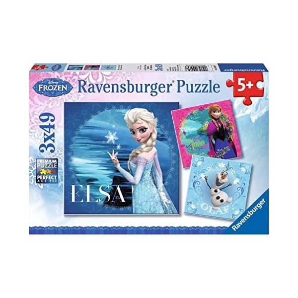 Ravensburger - 09269 - Puzzle Enfant Classique - La Reine des Neiges - 3 x 49 Pièces