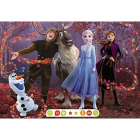 Ravensburger 00109 Jeu Petits explorateurs : La Reine des Neiges-2 x 24 pièces Puzzle pour Enfants à partir de 4 Ans, Multico