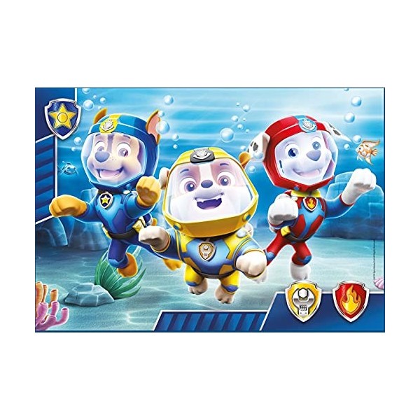 Clementoni Paw Patrol PatPatrouille-3x48 Enfant-boîte de 3 Puzzles 48 pièces -fabriqué en Italie, 4 Ans et Plus, 25260, No