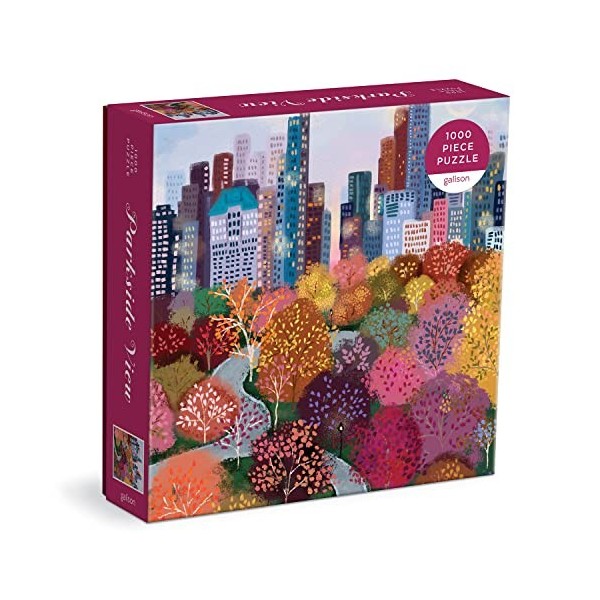 Galison 9780735371682 Parkside View Jigsaw Puzzle, Multicoloured, 1000 Pieces