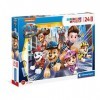 Clementoni- Paw Patrol Supercolor Pat Patrouille The Movie-24 Maxi pièces, 3 Ans Enfant, Puzzle Dessin animé-fabriqué en Ita