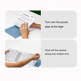 TINYOUTH Lot de 6 autocollants en forme de feuilles de puzzle pour 1000 pièces, sans colle, pas de désordre de puzzle, décoll