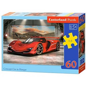 Castorland B-066162 Concept Car in Hangar Puzzle Multicolore 60 pièces